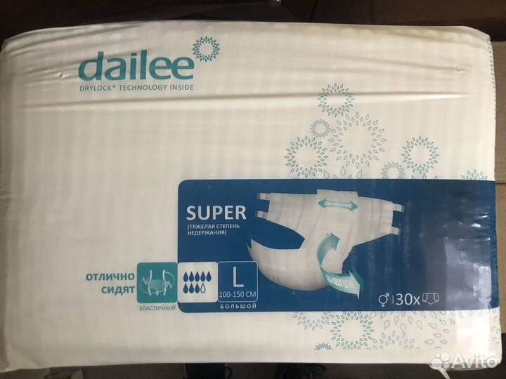 Dailee Подгузники для взрослых размер l