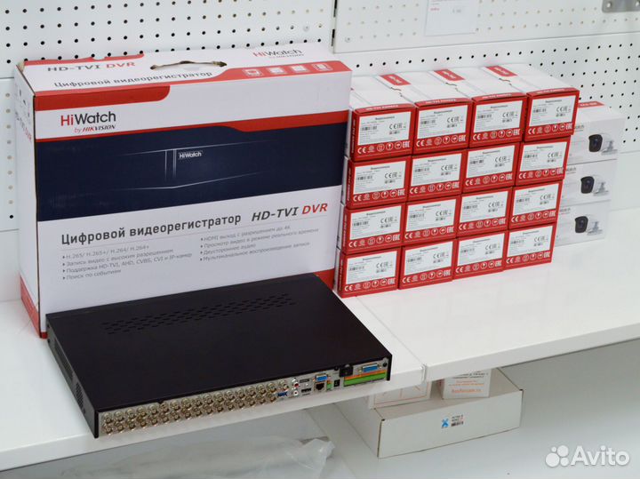 Наружные камеры HiWatch 2Mpx + видеорегистратор