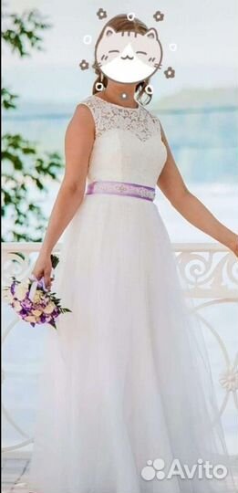 Свадебное платье 42 44 новое