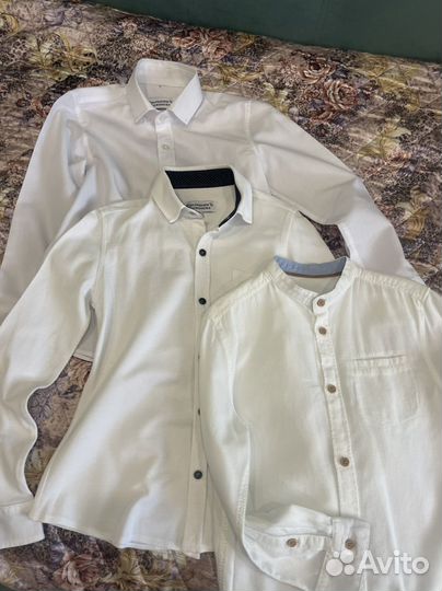 Белые рубашки на мальчика