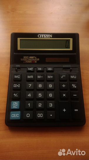 Калькулятор Citizen SDC-888TII, 12-разрядный