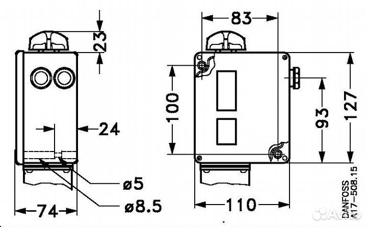 Danfoss 017-525566 - Реле давления RT