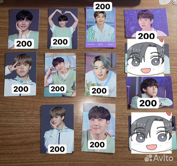 Карты bts kpop бтс