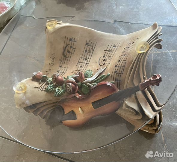 Ваза для фруктов,стекло,декоративная