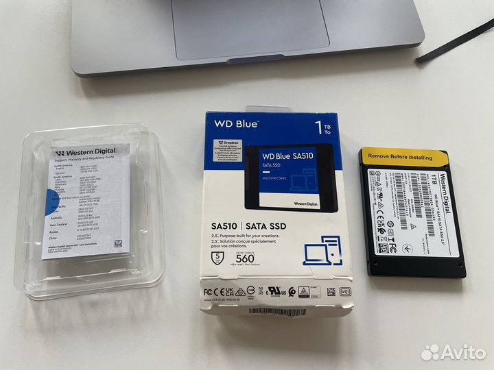 Жесткий диск 1 тб ssd wd blue sa510