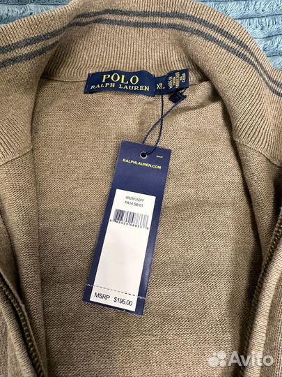 Polo ralph lauren кофта на молнии