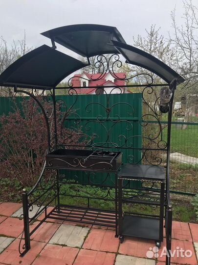 Мангал с крышей