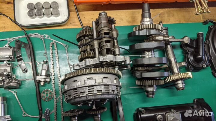 Сцепление кпп ГБЦ Kawasaki ER-6F (Ninja 650R)