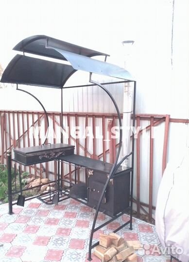 Мангал с крышей