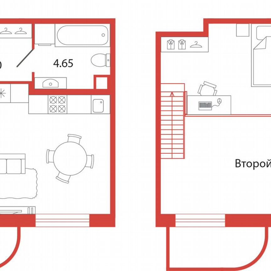 Квартира-студия, 52,2 м², 1/12 эт.