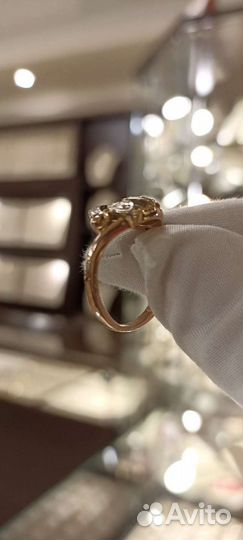 Кольцо с бриллиантами 585 пробы