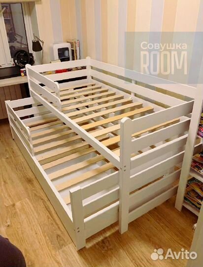 Двухъярусная кровать экологичная