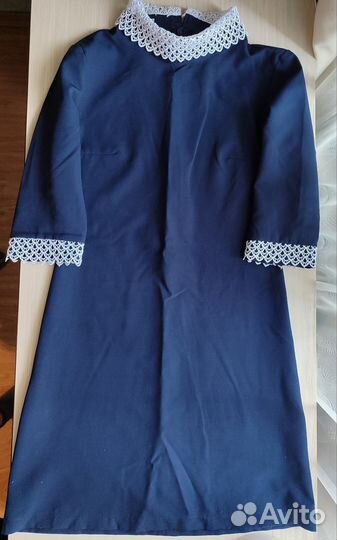 Школьная форма для девочки синяя 140
