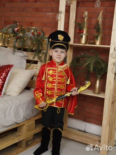Костюм гусара. Прокат. На рост от 100-140 см