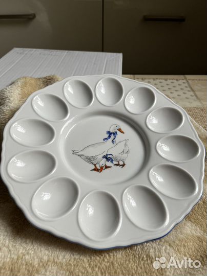 Тарелка Гуси для пасхальных яиц