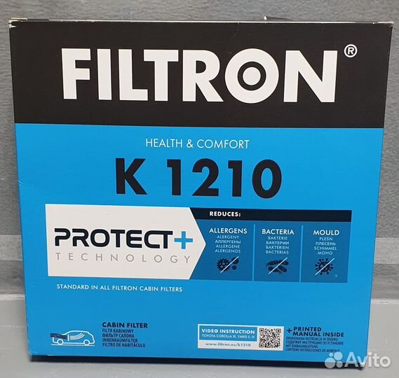 Фильтр салонный filtron K1210
