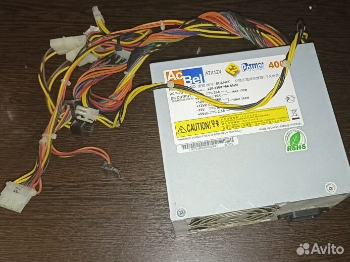Блок питания Ac Bel ATX 12v 400w