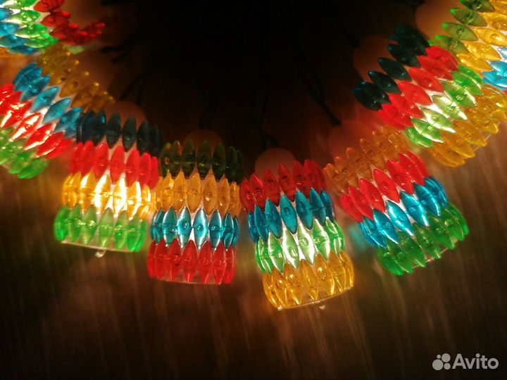 Гирлянда мозайка СССР электрогирлянда фонарик