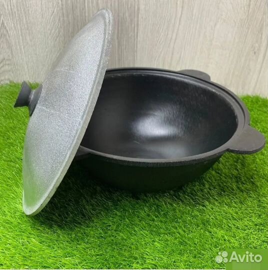 Казан чугунный 16 л. + печь + шумовка