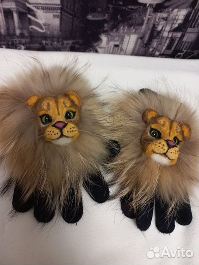 Нашивки на перчатки и варежки, звероварежки