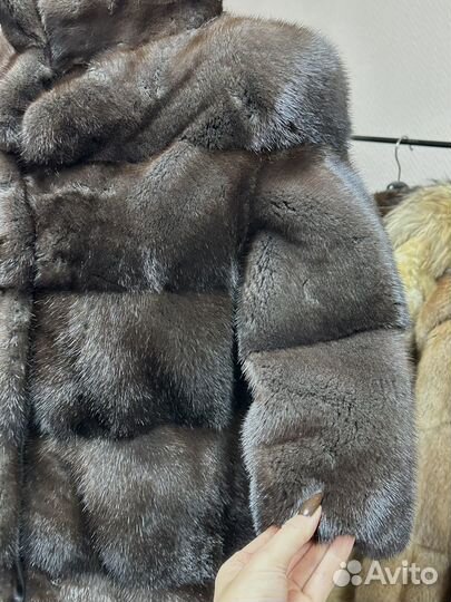 Шуба норка поперечка