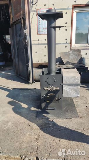 Банная печь Эконом 0.6 м толщина 8 мм 910x430x750