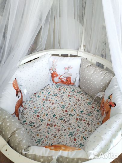 Бортики в кроватку новые