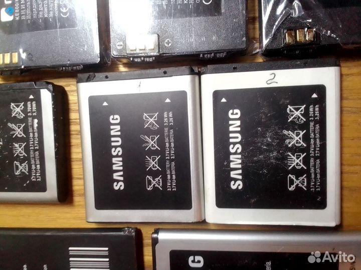 Аккумуляторы разные для электроники