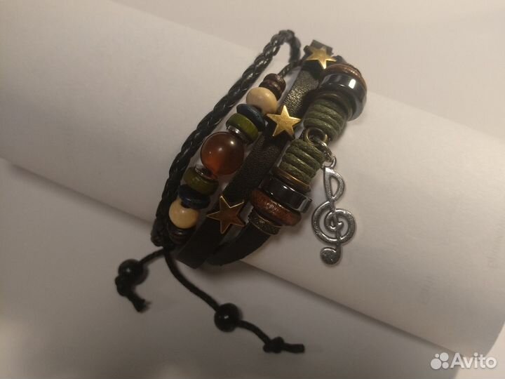 Браслет кожаный