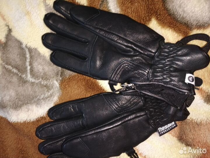 Перчатки кожаные, новые