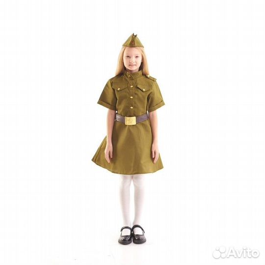 Платье военное для девочки