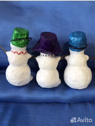 Ёлочные игрушки «Снеговики»