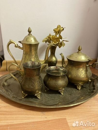 Чайный сервиз латунь