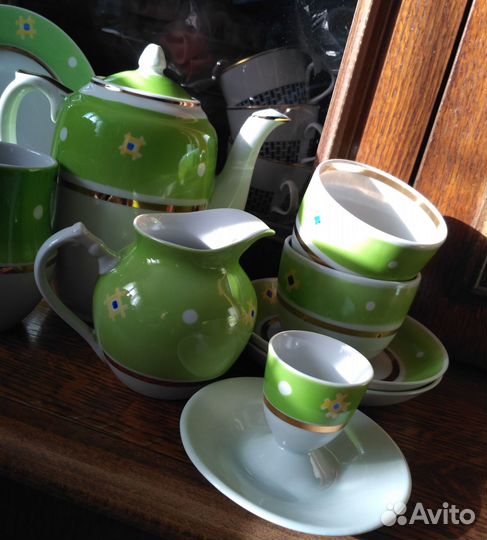 Набор для завтрака для двоих винтаж 60-е годы