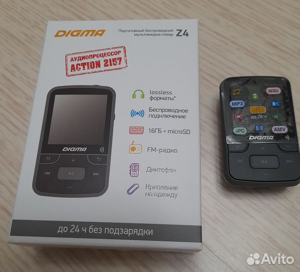 Mp3 плеер digma Z4 новый