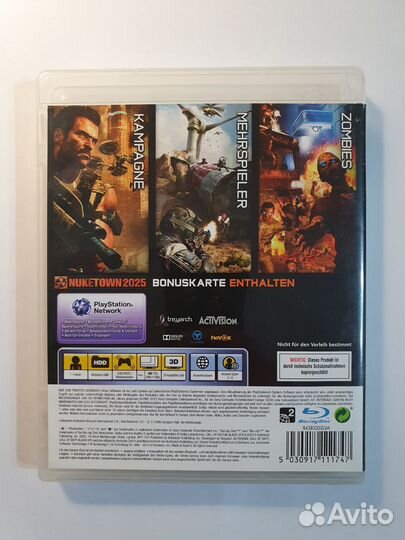 PS3 Call of Duty Black OPS 2 (без мануала - немец)