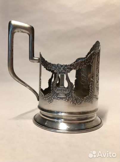 Подстаканник серебряный Чайковский