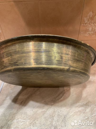 Латунный таз для варенья СССР