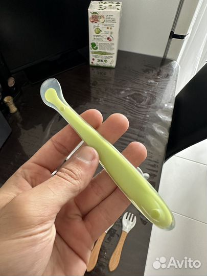 Ложка силиконовая детская