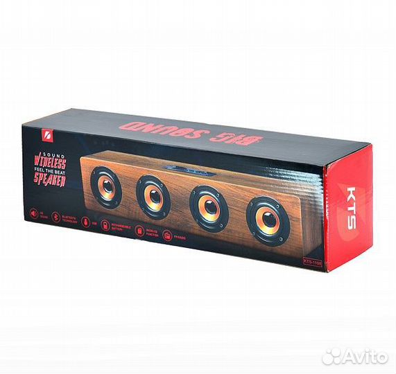 Портативная блютуз колонка KTS саундбар Bluetooth