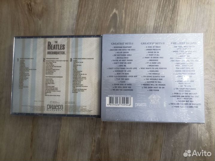 Cd диски запечатанные коллекции queen beatles