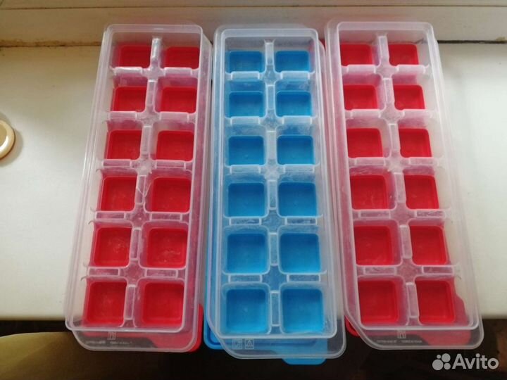 Силиконовые формы для льда с крышкой