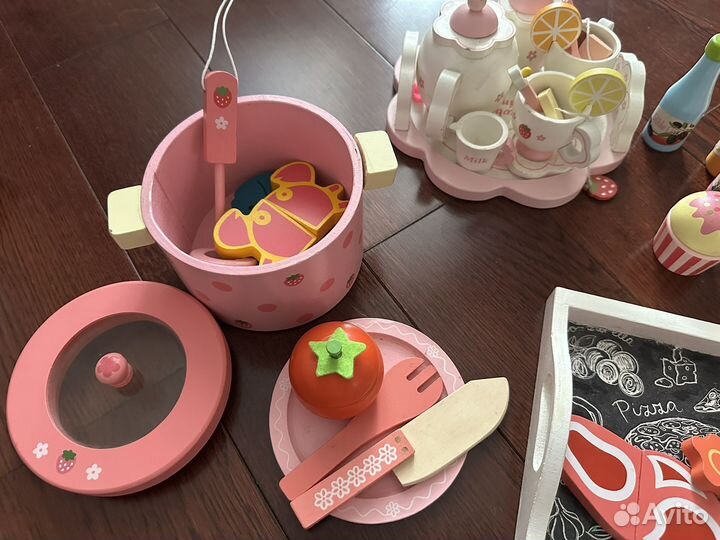 Набор деревянной посудки