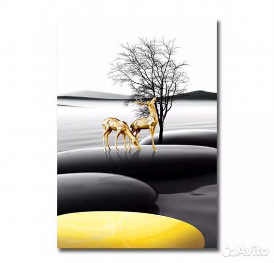 Набор картин на холсте, новый