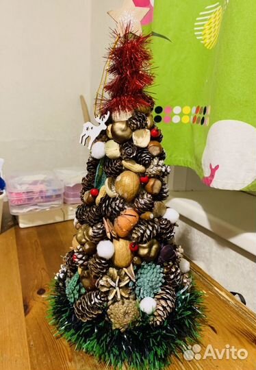 Поделка новогодняя, эко Елка