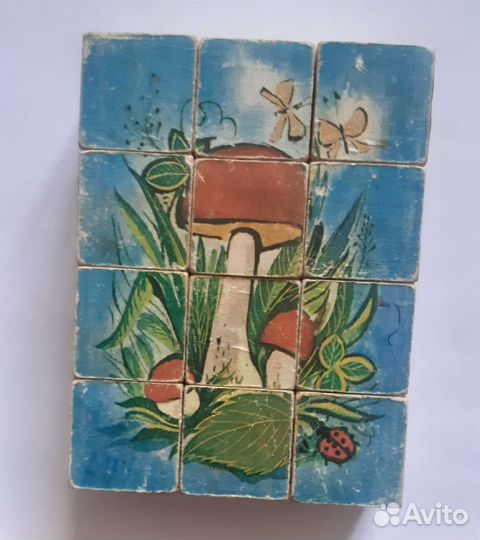 Кубики деревянные СССР