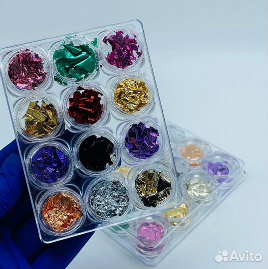 Фольга Поталь для дизайна ногтей