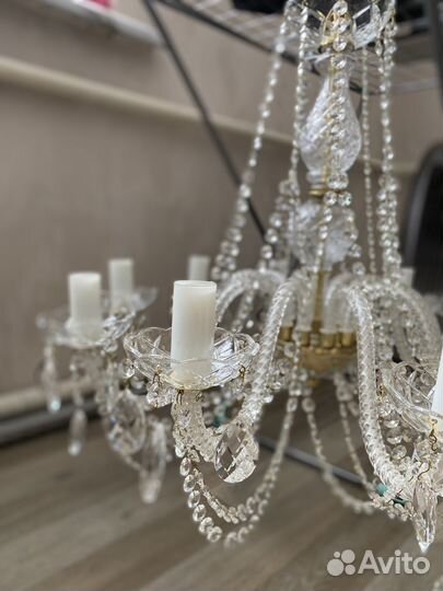 Люстры хрустальные бу