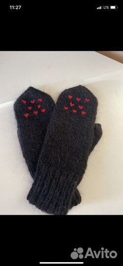 Варежки ручная вышивка