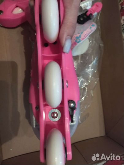 Роликовые коньки детские раздвижные